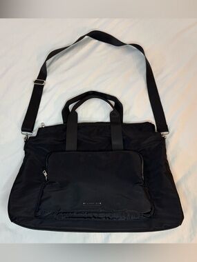 Madden Girl Black Nylon Travel Duffle Bag